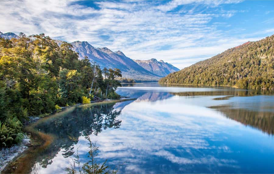 From Bariloche: San Martin de los Andes and 7 Lakes Circuit - Villarino and Falkner, two connected lake views