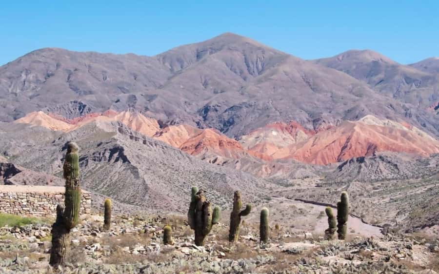 From Salta: Quebrada de Humahuaca, Purmamarca and Tilcara - Volcán: a short first pause