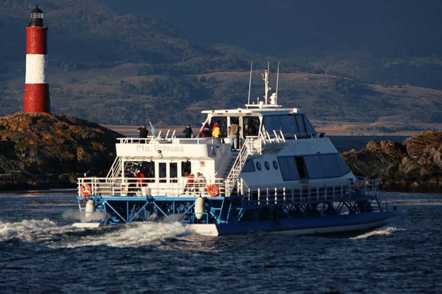 From Ushuaia: Beagle Channel Catamaran Tour - Cormorants and the story of SS Monte Cervantes