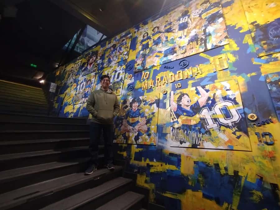 Guided tour Boca Juniors Museum & Stadium + Caminito - Looking over the pitch from the stadium terraces