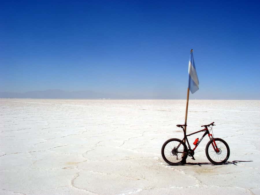 Salinas grandes by bike with lunch - First sight of Salinas Grandes