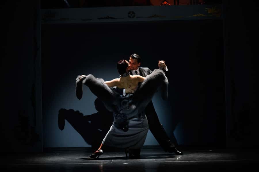 Tango Show at Café de los Angelitos - A historic café with a theater behind the curtain