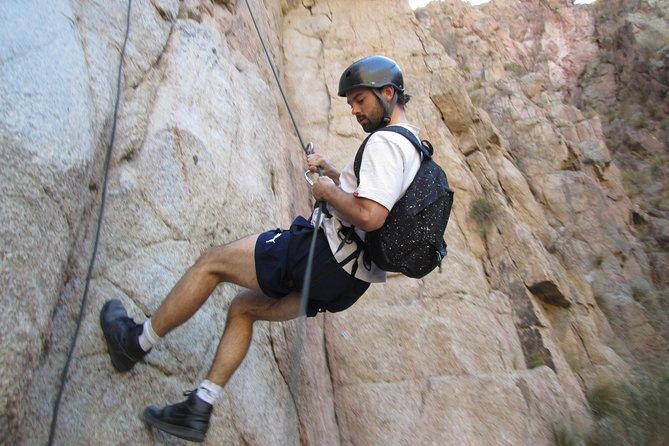 Trekking + Rapeles + Terma de Cacheuta ("Thermal Water Park") - Three rappels, 13, 10, and 30 meters high