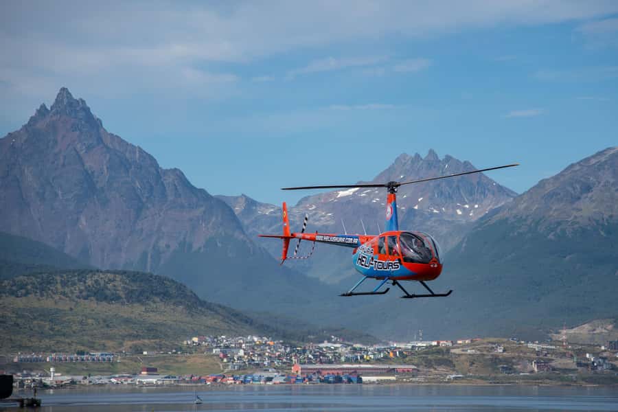 Ushuaia: Heart of the Andes Scenic Helicopter Adventure - Leaving Ushuaia Bay for the Andes