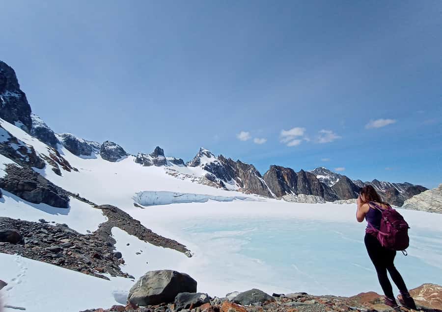 Ushuaia: Ojo del Albino - Full day trekking - Beyond the trees and toward the glacier