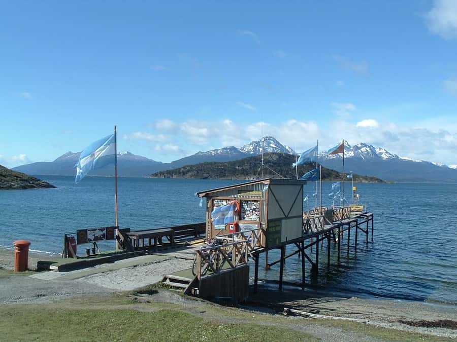 USHUAIA | Tierra del Fuego National Park & Optional Train - Lapataia Bay and the famous highway marker
